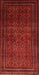 Traditional Fire Brick Red Southwestern Rug, tr1767