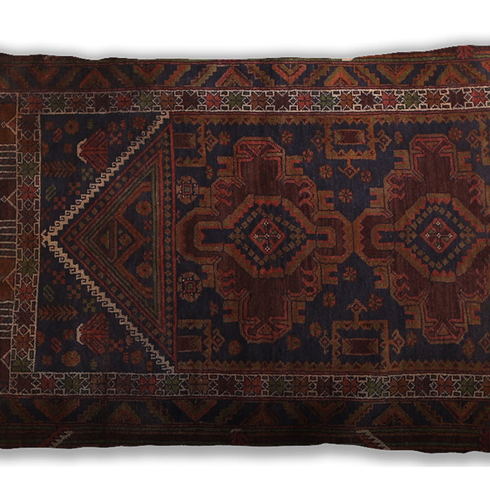 Traditional Classic Rectangular Vermilion Red Lumbar Throw Pillow, 13 inch by 19 inch, lbtr1768