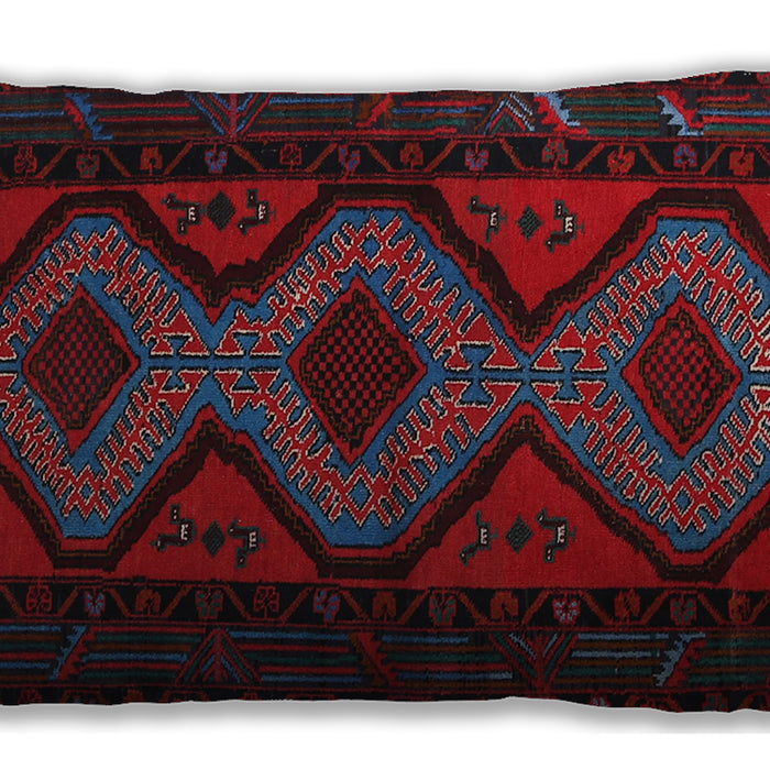 Traditional Classic Rectangular Black Lumbar Throw Pillow, 13 inch by 19 inch, lbtr1770