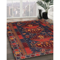 Traditional Chestnut Brown Persian Rug, tr1773