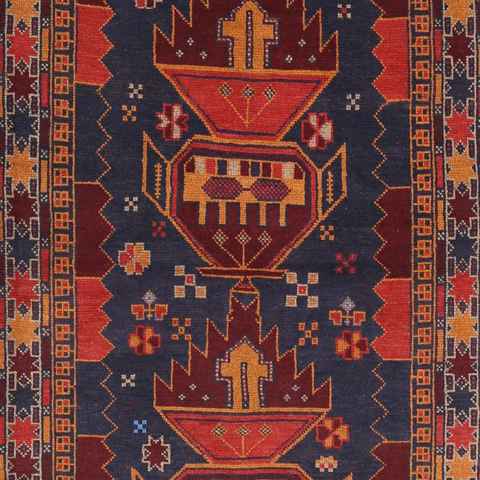 Traditional Chestnut Brown Persian Rug, tr1773