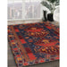 Traditional Chestnut Brown Persian Rug in Family Room, tr1773