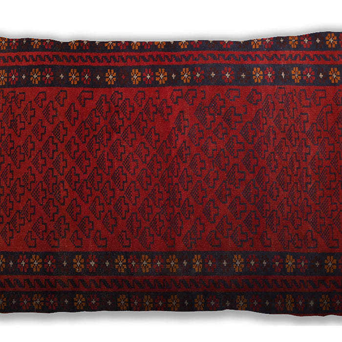 Traditional Classic Rectangular Red Lumbar Throw Pillow, 13 inch by 19 inch, lbtr1774