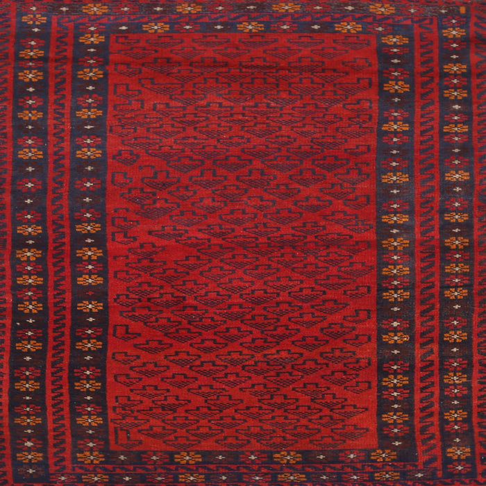 Square Traditional Red Southwestern Rug, tr1774