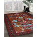 Machine Washable Traditional Chestnut Brown Rug in a Family Room, wshtr1775