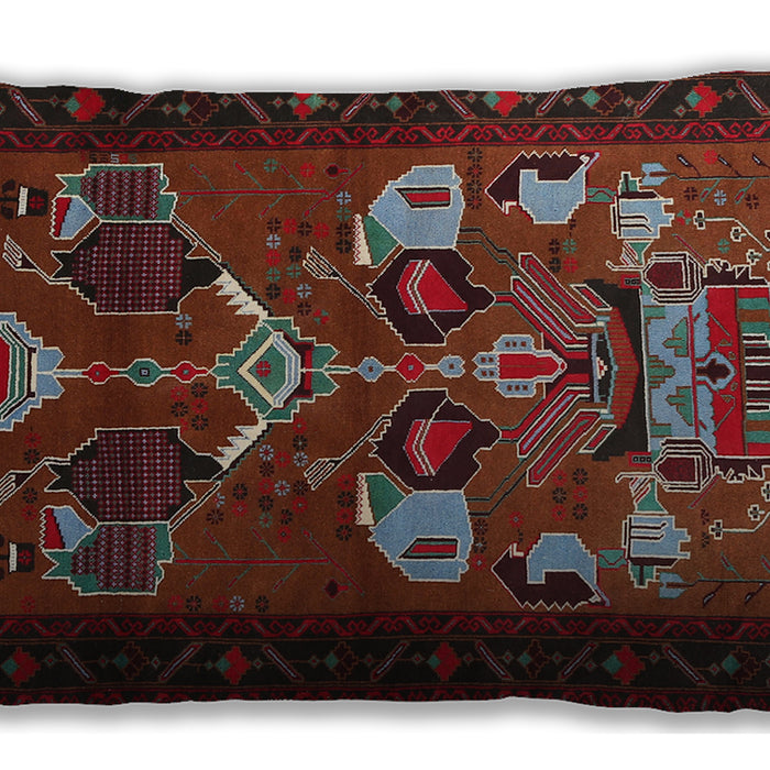 Traditional Classic Rectangular Chestnut Brown Lumbar Throw Pillow, 13 inch by 19 inch, lbtr1775