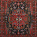 Square Traditional Reddish Brown Persian Rug, tr1776