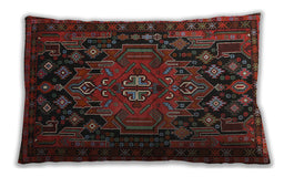 Traditional Classic Rectangular Sepia Brown Lumbar Throw Pillow, 13 inch by 19 inch, lbtr1776