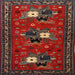 Square Traditional Brown Persian Rug, tr1777