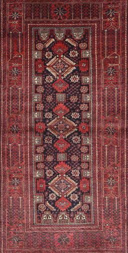 Machine Washable Traditional Cherry Red Rug, wshtr1778