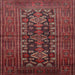 Square Traditional Cherry Red Persian Rug, tr1778