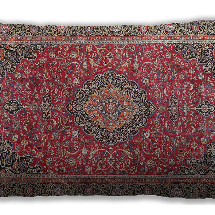 Traditional Classic Rectangular Camel Brown Lumbar Throw Pillow, 13 inch by 19 inch, lbtr1779