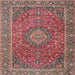 Square Traditional Camel Brown Persian Rug, tr1779