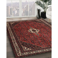 Traditional Sienna Brown Persian Rug, tr1780