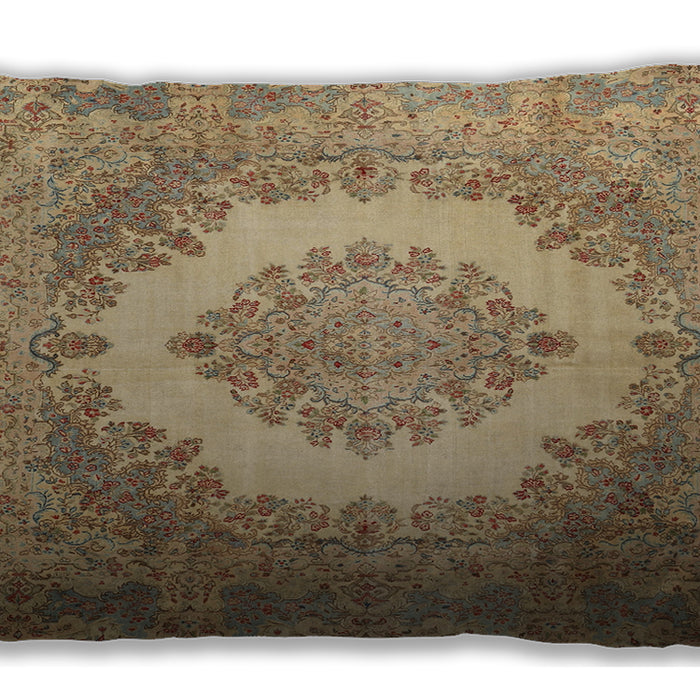 Traditional Classic Rectangular Light Brown Lumbar Throw Pillow, 13 inch by 19 inch, lbtr1782