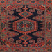 Square Traditional Chestnut Brown Persian Rug, tr1785