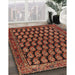 Machine Washable Traditional Saffron Red Rug in a Family Room, wshtr1786