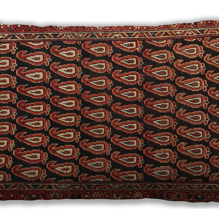 Traditional Classic Rectangular Saffron Red Lumbar Throw Pillow, 13 inch by 19 inch, lbtr1786