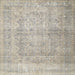 Square Traditional Desert Sand Beige Persian Rug, tr1787