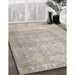 Machine Washable Traditional Desert Sand Beige Rug in a Family Room, wshtr1787