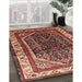 Machine Washable Traditional Saffron Red Rug in a Family Room, wshtr178