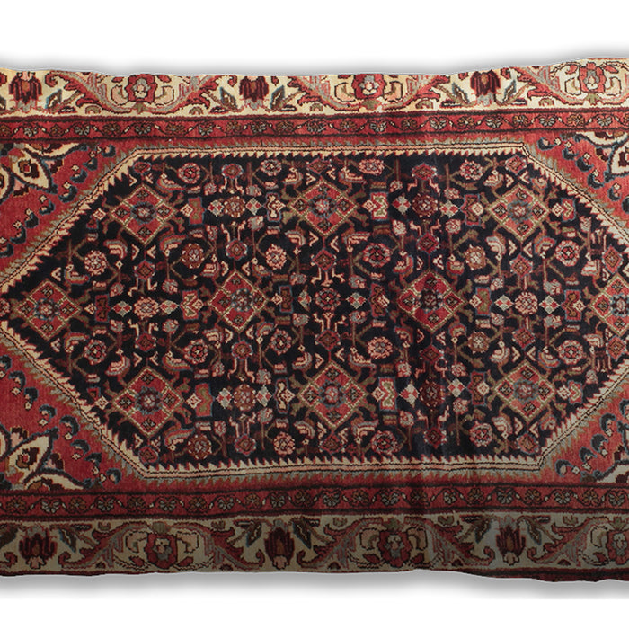 Traditional Classic Rectangular Saffron Red Lumbar Throw Pillow, 13 inch by 19 inch, lbtr178