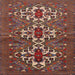 Square Traditional Rust Pink Persian Rug, tr1790