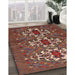 Machine Washable Traditional Rust Pink Rug in a Family Room, wshtr1790