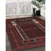 Machine Washable Traditional Sepia Brown Rug in a Family Room, wshtr1791