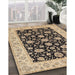 Machine Washable Traditional Dark Brown Rug in a Family Room, wshtr1794