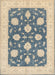 Traditional Grayish Turquoise Green Oriental Rug, tr1795