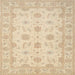 Round Machine Washable Traditional Khaki Gold Rug, wshtr1796