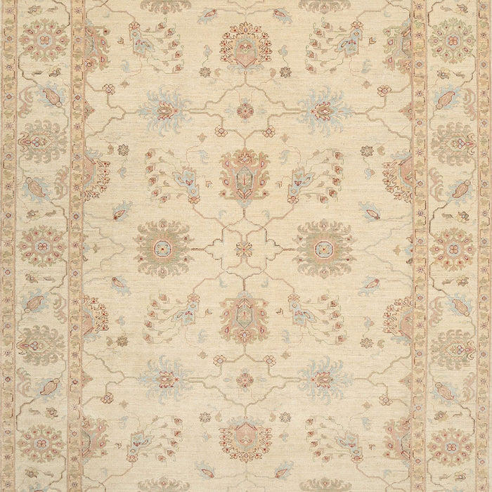 Traditional Khaki Gold Oriental Rug, tr1796