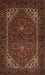 Machine Washable Traditional Sienna Brown Rug, wshtr1798