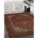 Machine Washable Traditional Sienna Brown Rug in a Family Room, wshtr1798