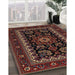 Traditional Brown Persian Rug in Family Room, tr1799