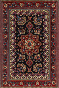 Machine Washable Traditional Brown Rug, wshtr1799