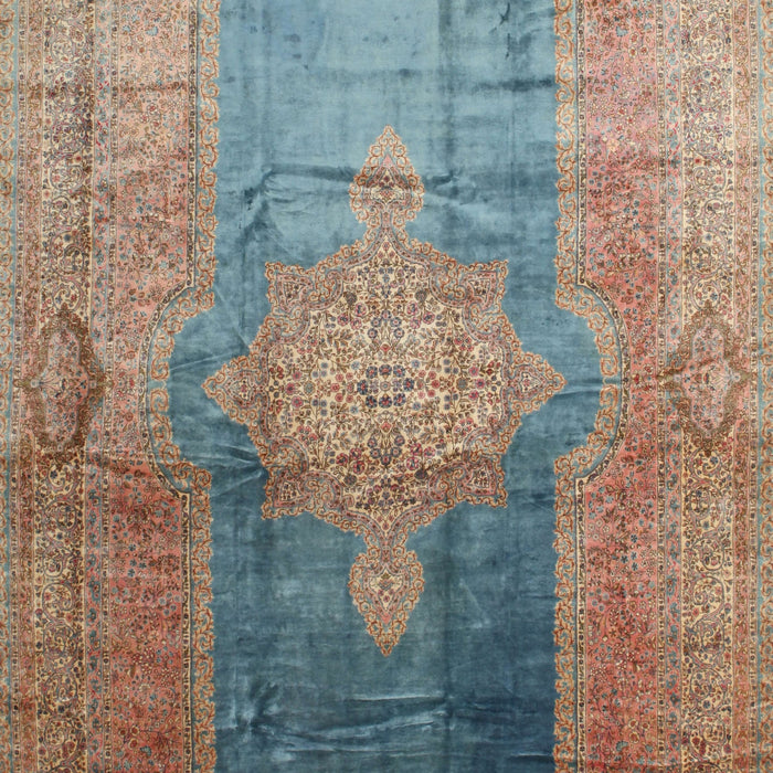 Traditional Sienna Brown Medallion Rug, tr17