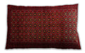 Traditional Classic Rectangular Red Lumbar Throw Pillow, 13 inch by 19 inch, lbtr1801