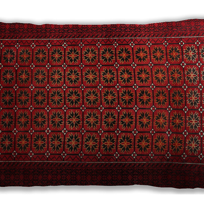 Traditional Classic Rectangular Red Lumbar Throw Pillow, 13 inch by 19 inch, lbtr1801