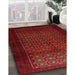 Traditional Red Persian Rug in Family Room, tr1801