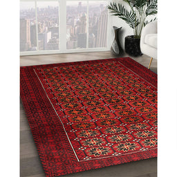 Machine Washable Traditional Red Rug in a Family Room, wshtr1801