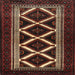 Square Traditional Brown Persian Rug, tr1802