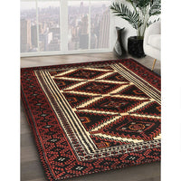 Traditional Brown Persian Rug, tr1802