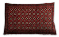 Traditional Classic Rectangular Brown Red Lumbar Throw Pillow, 13 inch by 19 inch, lbtr1805