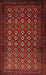 Traditional Brown Red Persian Rug, tr1805