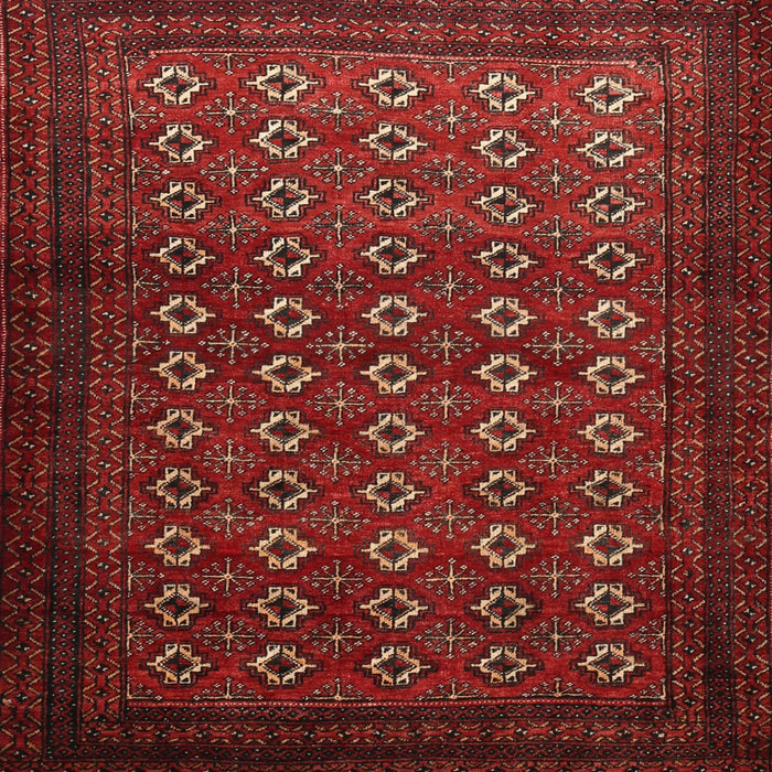 Square Traditional Brown Red Persian Rug, tr1805