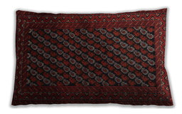 Traditional Classic Rectangular Bakers Brown Lumbar Throw Pillow, 13 inch by 19 inch, lbtr1806