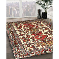 Traditional Saffron Red Persian Rug, tr1807