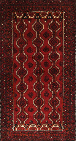 Machine Washable Traditional Tomato Red Rug, wshtr1808
